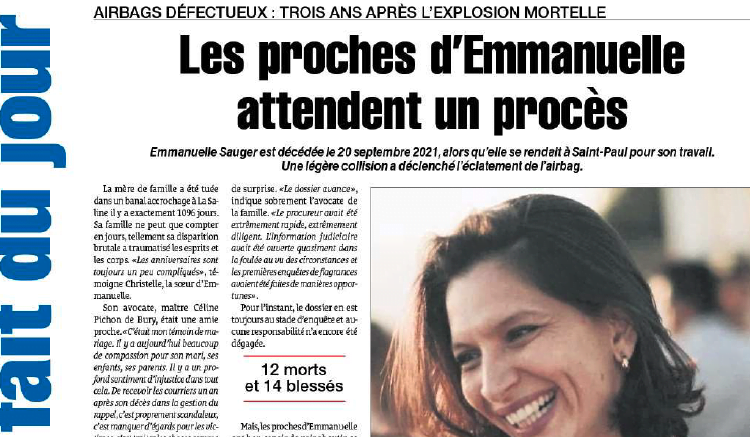  Les proches d’Emmanuelle attendent un procès