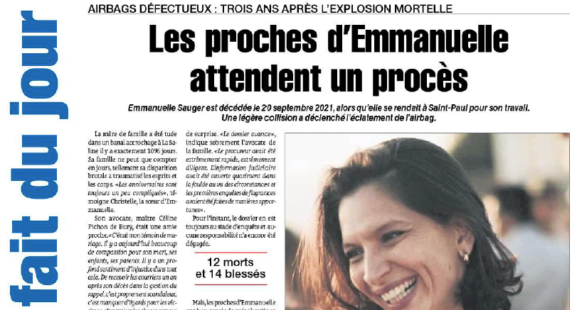  Les proches d’Emmanuelle attendent un procès