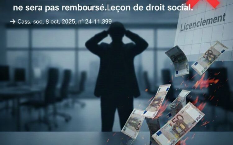  𝟭𝟬𝟬 𝟬𝟬𝟬 € d&rsquo;erreurs ! L’employeur qui payait sans travail… ne sera pas remboursé.