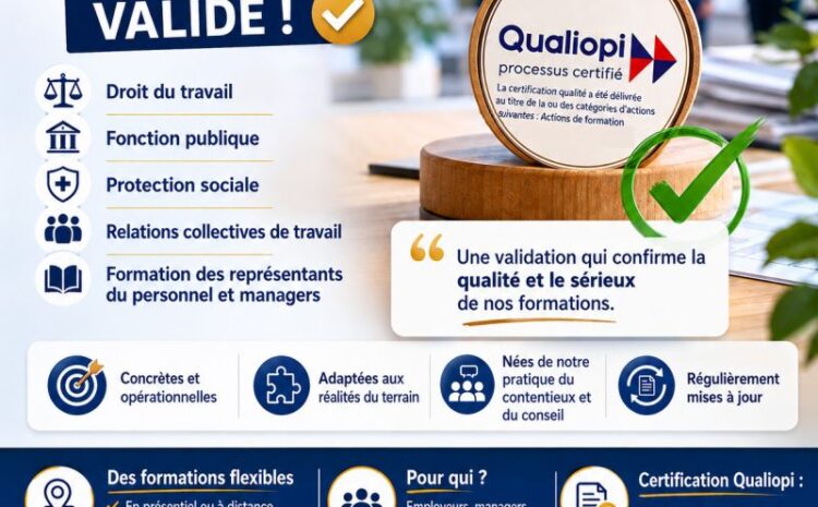  Qualiopi : notre audit de surveillance est validé