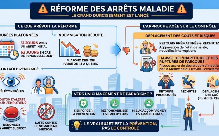  🚨 Réforme des arrêts maladie : le grand durcissement est lancé