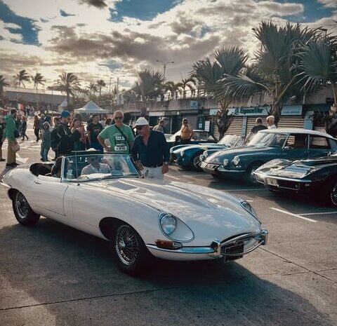  Une vieille Jaguar et deux trophées au concours d&rsquo;élégance de Saint-Pierre
